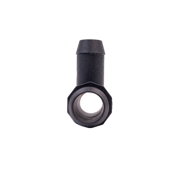 Plastic tee for low-pressure gases or liquids