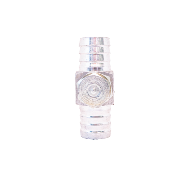 Tee connection for low-pressure gas hose