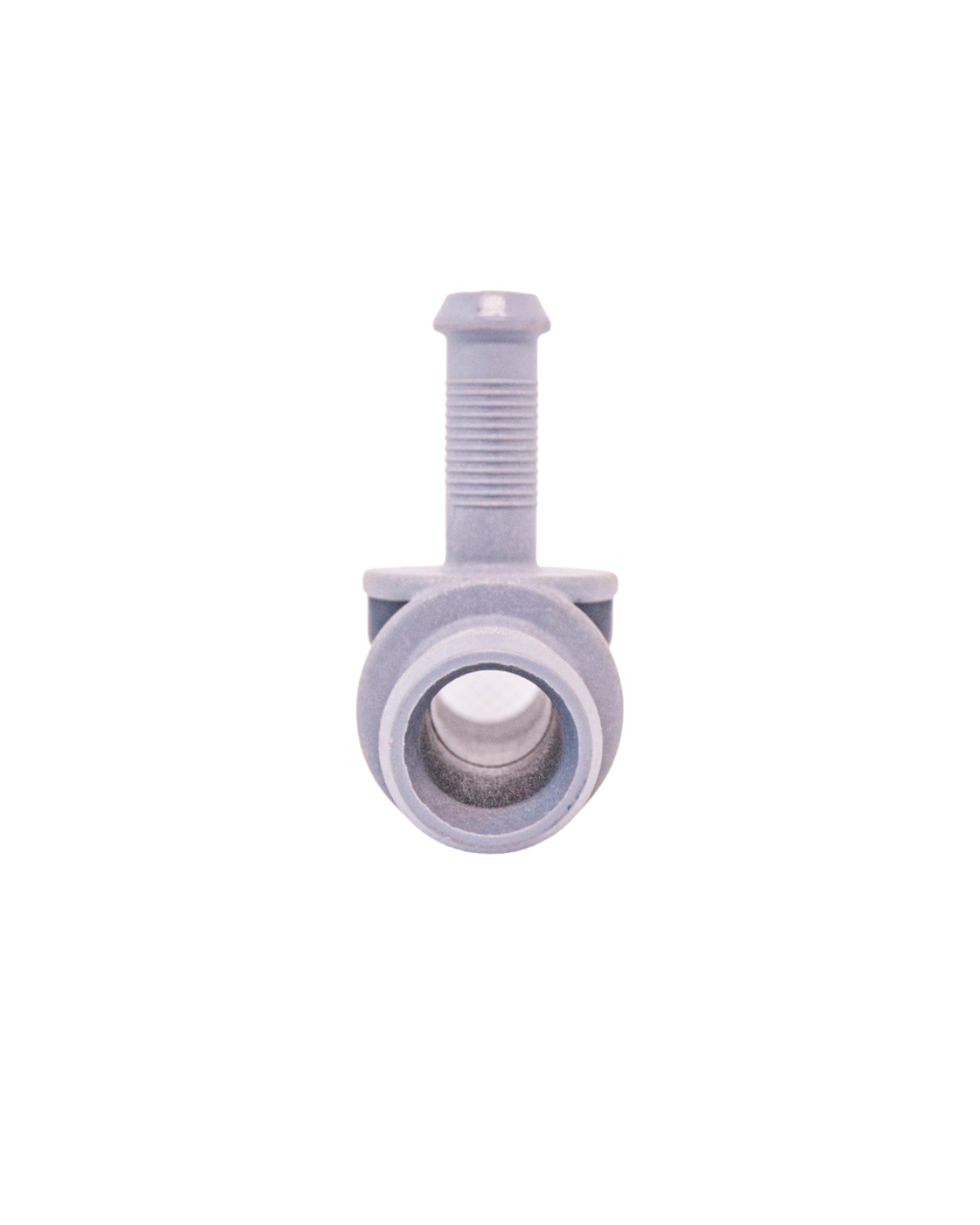 Plastic tee connector for low-pressure gases and liquids