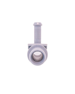 Plastic tee connector for low-pressure gases and liquids