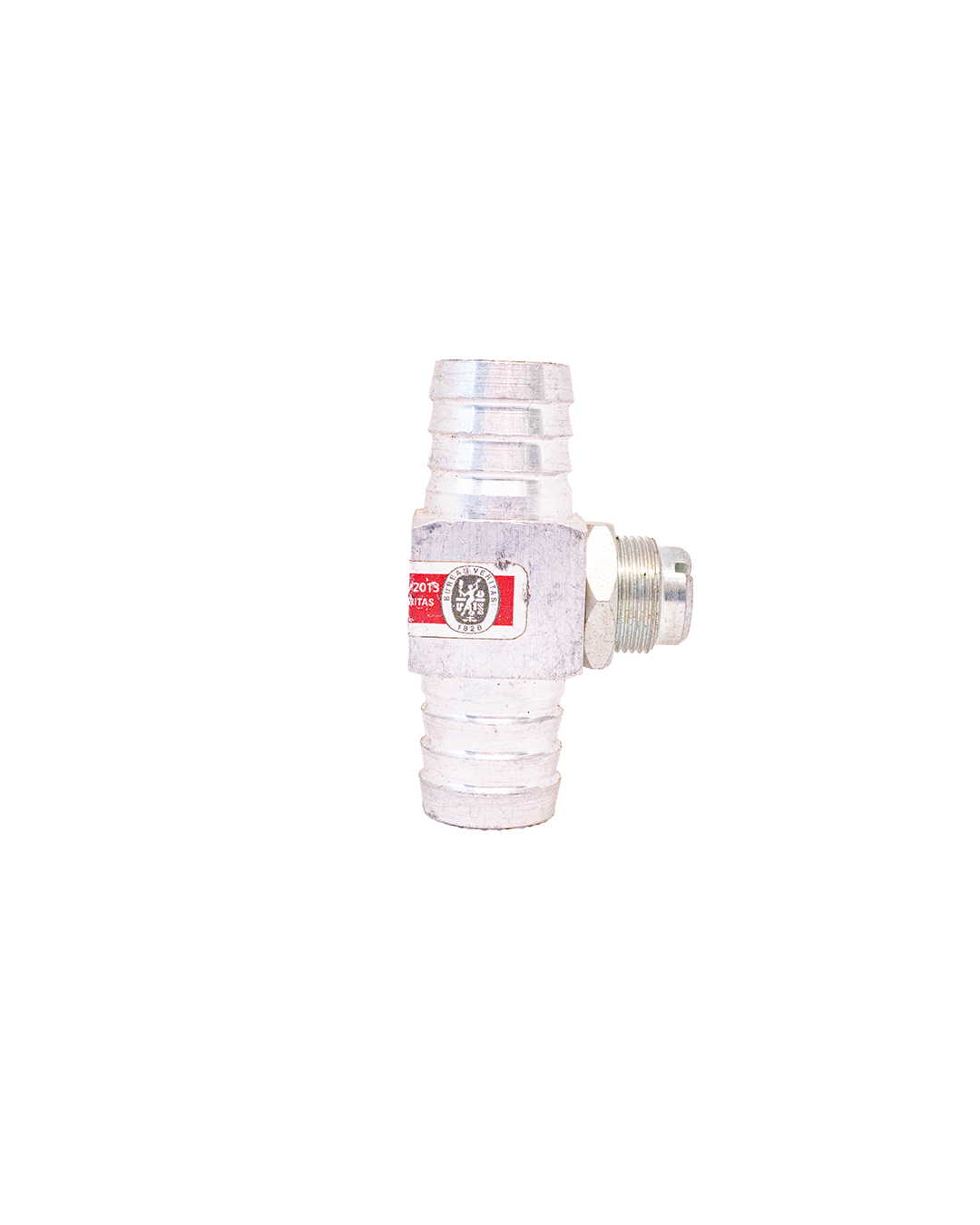 Low-pressure gas hose tee fitting