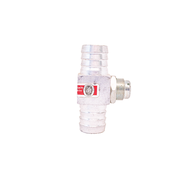 Low-pressure gas hose tee fitting