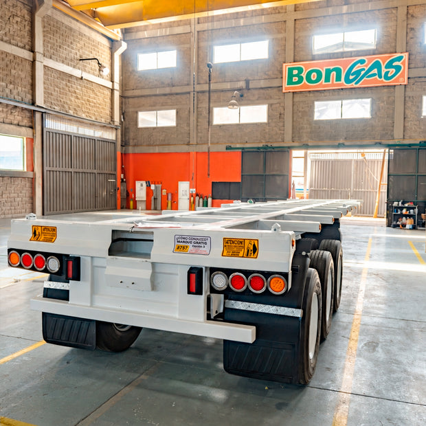 Semirremolque industrial y multifuncional de 3 ejes