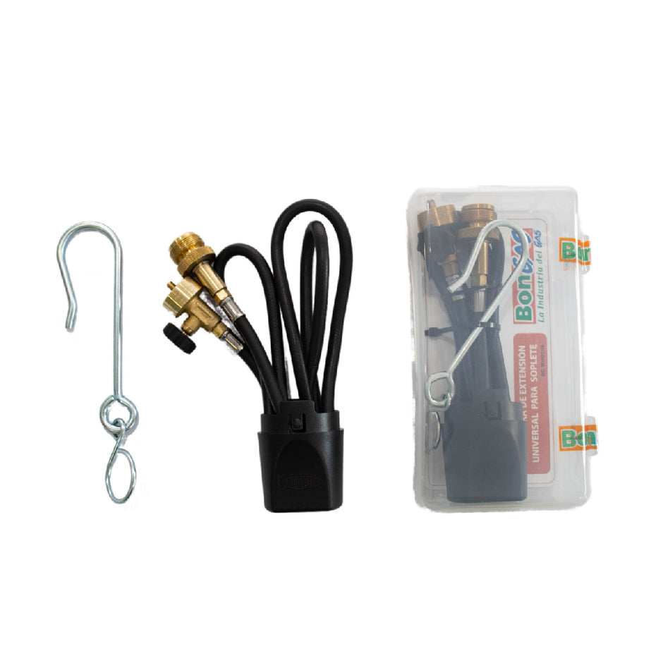 Extension hose for Bernzomatic torches and Map-Pro gas cylinder
