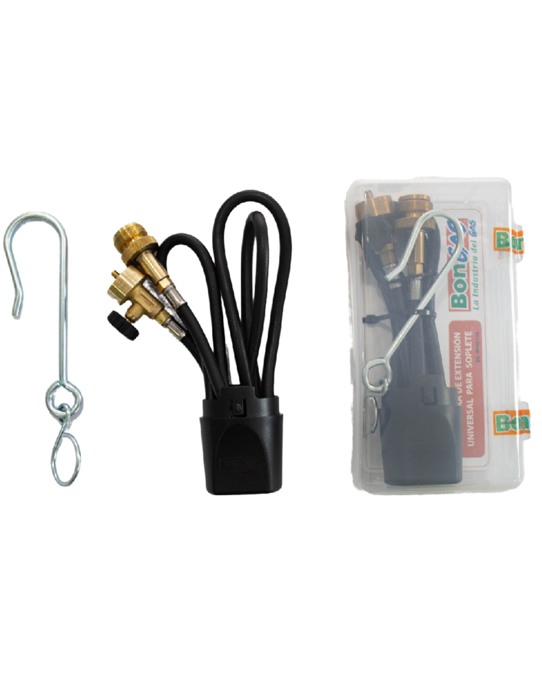 Extension hose for Bernzomatic torches and Map-Pro gas cylinder