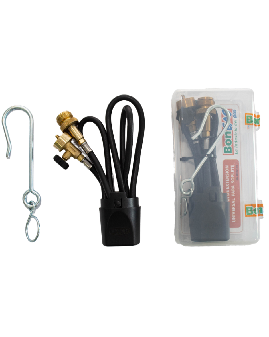 Extension hose for Bernzomatic torches and Map-Pro gas cylinder