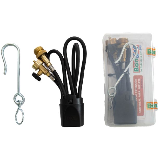 Extension hose for Bernzomatic torches and Map-Pro gas cylinder
