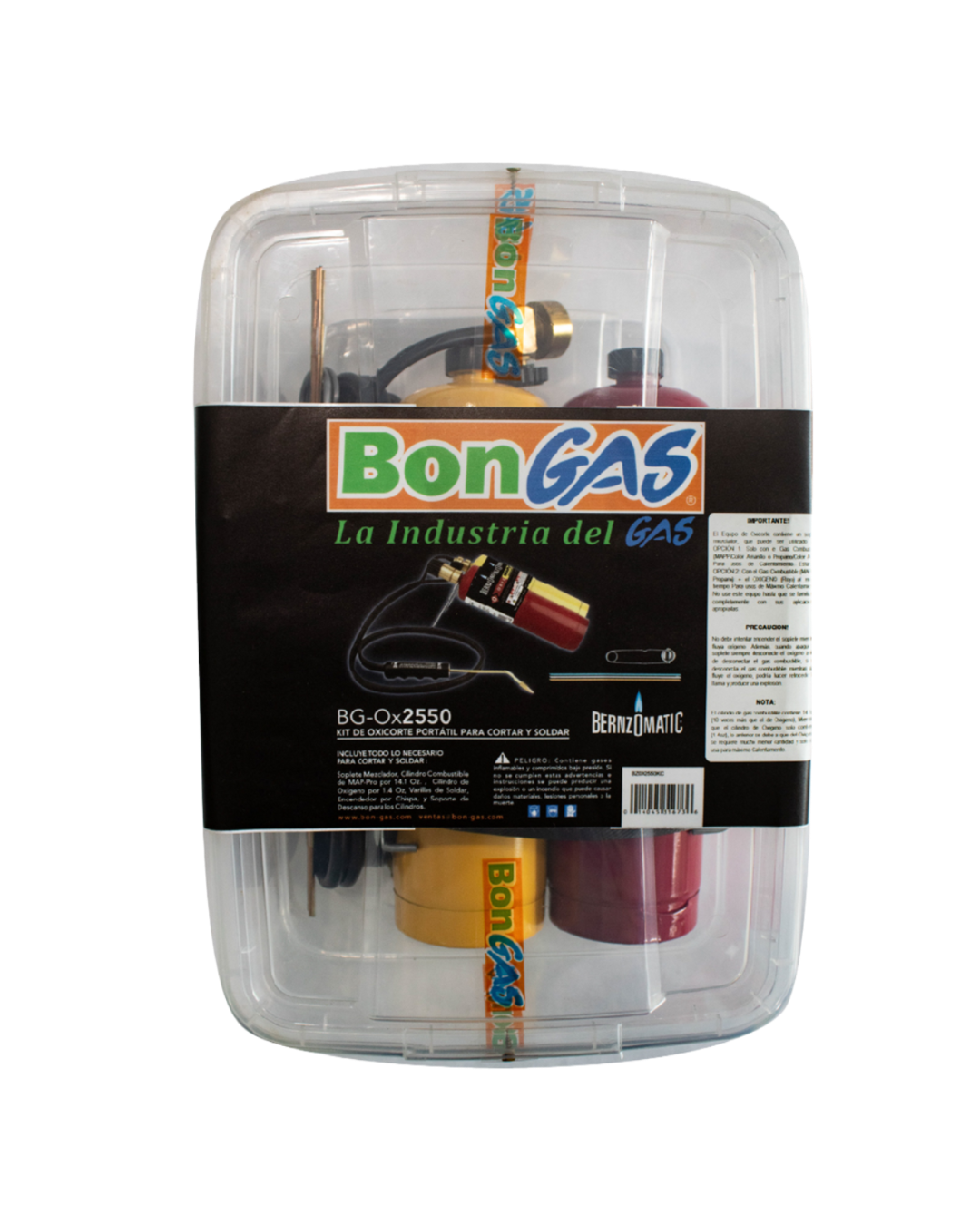 Portable oxy-fuel torch kit - Bernzomatic