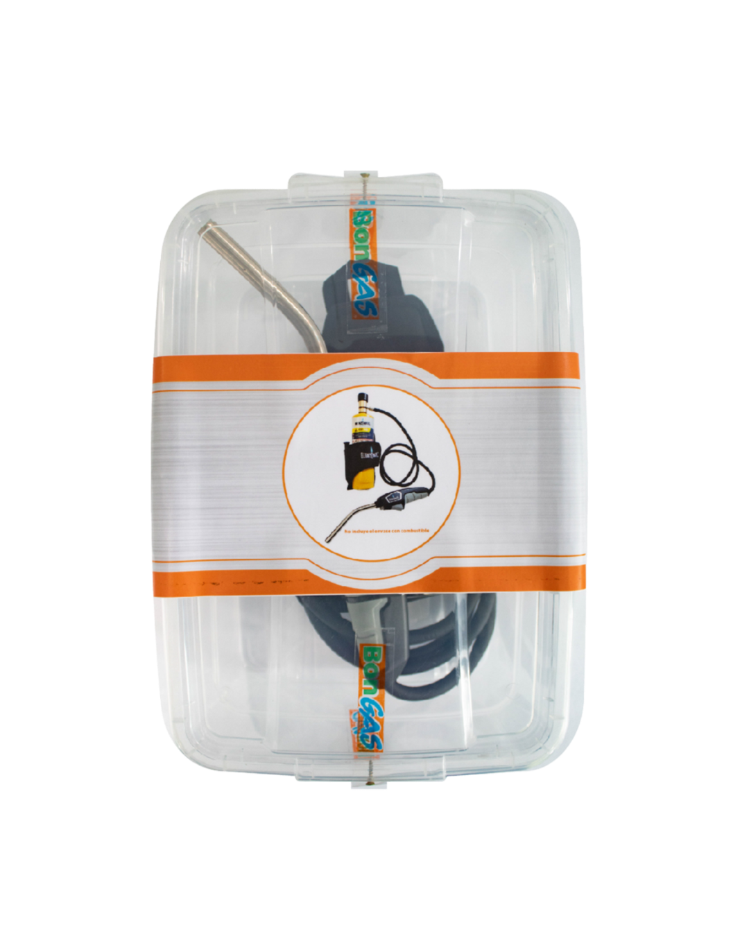 Adjustable torch kit with hose and gas cylinder holder