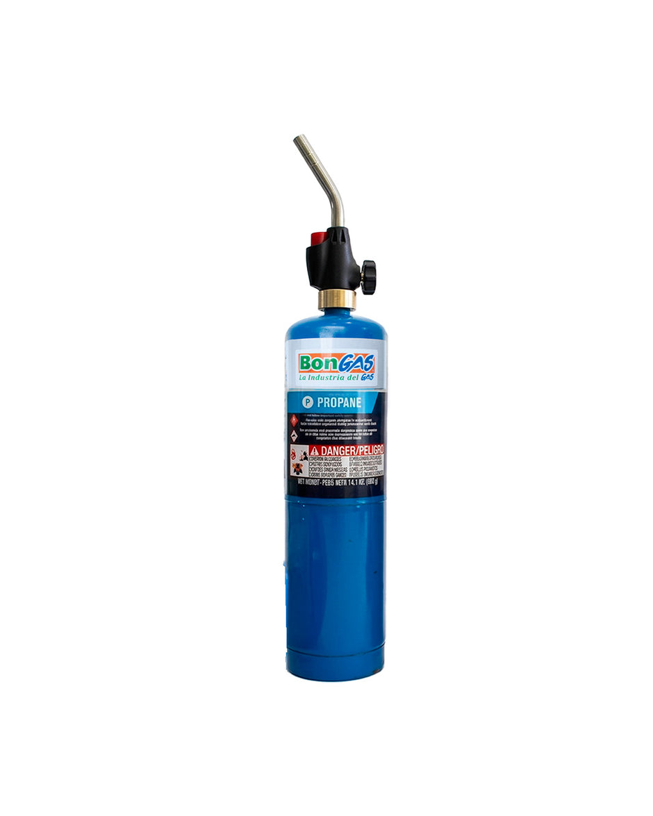 Portable propane kit plus adjustable torch with pilot